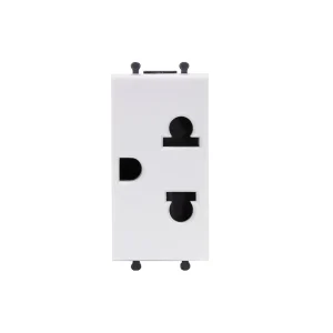 Ổ cắm 3 chấu US UTEN cỡ S màu trắng Series Q120B