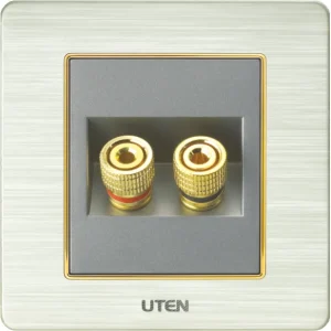 Chuông điện UTEN cỡ S Series Q120D màu vàng có đèn Led chi tiết
