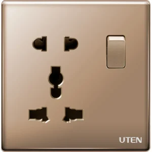 Bộ Công Tắc Đảo Chiều + Ổ cắm 5 chấu UTEN Series Z9