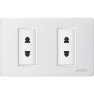 Bộ 2 ổ cắm 2 chấu UTEN Series V3.0 theo bộ