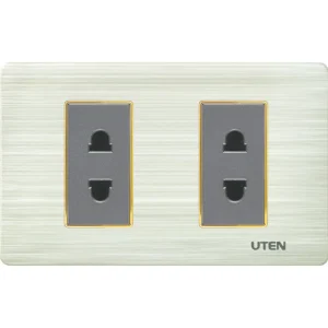 Bộ ổ cắm đôi 2 chấu UTEN cỡ S Series V7.0 theo bộ