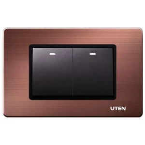Bộ 2 công tắc 1 chiều UTEN cỡ M Series A8 theo bộ