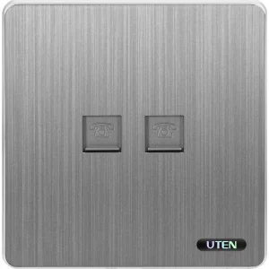 Bộ ổ cắm đôi điện thoại UTEN Series S300