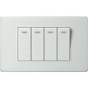 Bộ 4 công tắc 1 chiều UTEN Series V3.0 theo bộ
