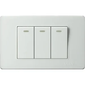 Bộ 3 công tắc 2 chiều UTEN cỡ S Series V3.0PGK1/2-SS + V3.0PM3