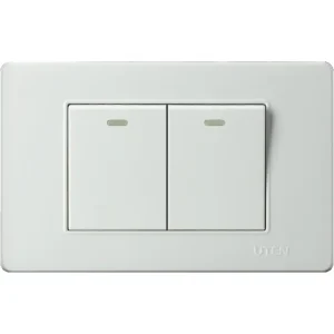 Bộ 2 công tắc 1 chiều UTEN Series V3.0 theo bộ