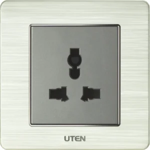 Bộ ổ cắm đơn 3 chấu UTEN Series V6.0