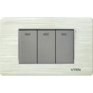 Bộ 3 công tắc 1 chiều UTEN cỡ S Series V7.0PGK11SS + V7.0PM3